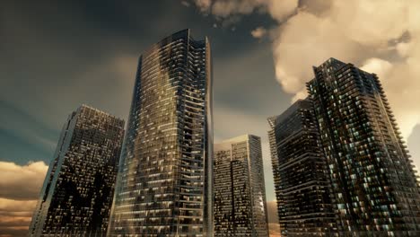 Skyscrapers-or-Modern-Buildings-in-the-City